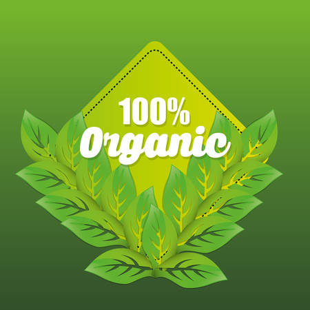 Organic Product concept with icon design, vector illustration 10 eps graphic.のイラスト素材