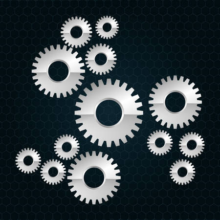 Gear concept with icon design, vector illustration 10 eps graphic.のイラスト素材