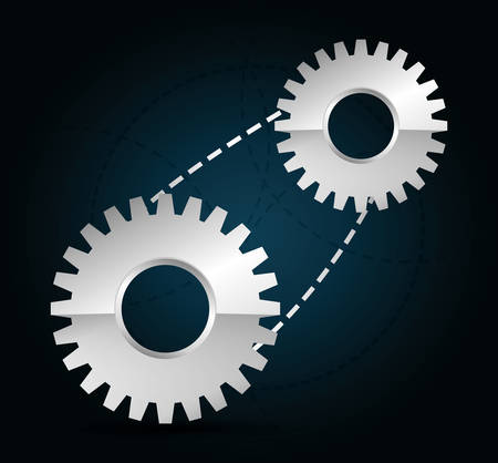 Gear concept with icon design, vector illustration 10 eps graphic.のイラスト素材