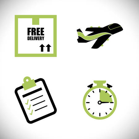 Logistic concept with icon design, vector illustration 10 eps graphic.のイラスト素材