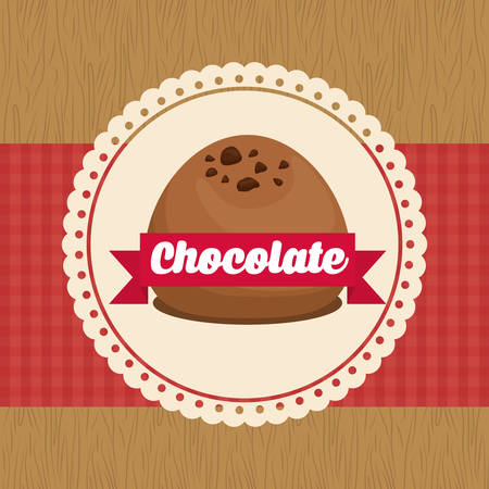 Chocolate  concept with icon design, vector illustration 10 eps graphic.のイラスト素材