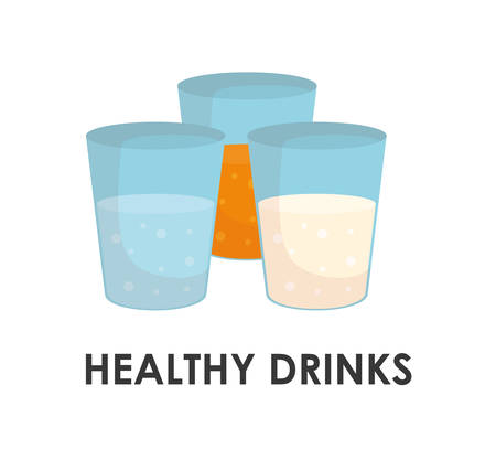 Healthy and organic food concept with icon design, vector illustration 10 eps graphic.のイラスト素材
