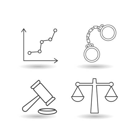 law and justice concept with icon design, vector illustration 10 eps graphic.のイラスト素材