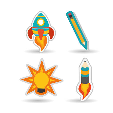 start up concept with icon design, vector illustration 10 eps graphic.のイラスト素材