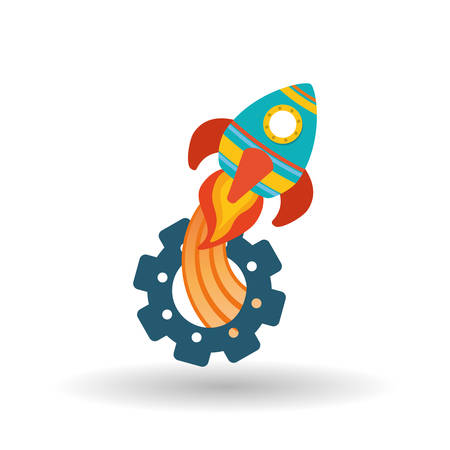 rocket concept with icon design, vector illustration 10 eps graphic.のイラスト素材