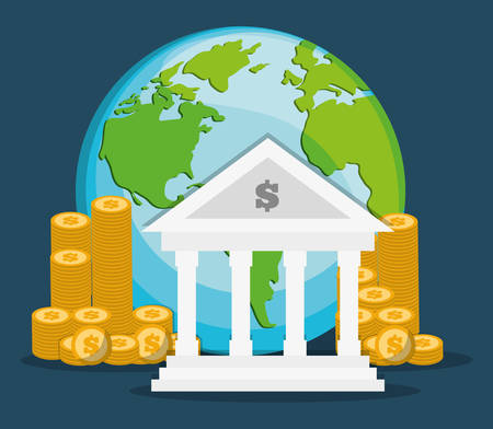 Money concept with icon designのイラスト素材