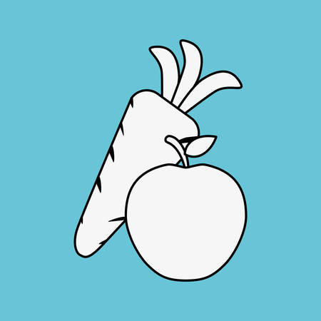 healthy lifestyle concept with icon design, vector illustration 10 eps graphic.のイラスト素材