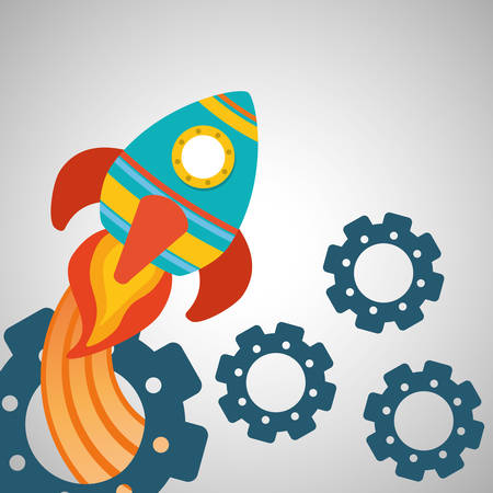 rocket concept with icon design, vector illustration 10 eps graphic.のイラスト素材