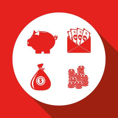 Money concept with icon design, vector illustration 10 eps graphic.のイラスト素材