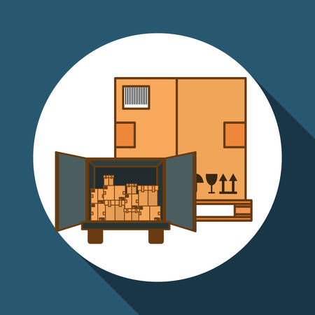 Delivery concept with icon design, vector illustration 10 eps graphic.のイラスト素材