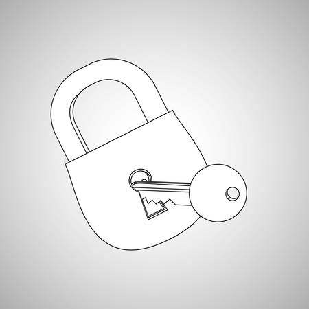 security system  concept with icon design, vector illustration 10 eps graphic.のイラスト素材