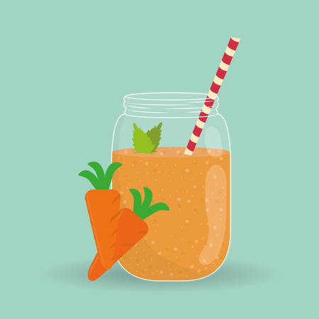 smoothie concept with icon design, vector illustration 10 eps graphic.のイラスト素材