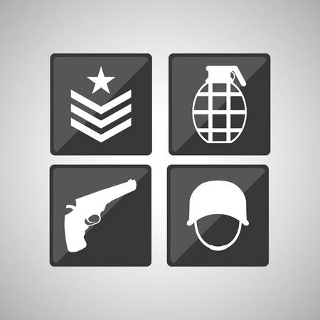 Military  icon concept with icon design, vector illustration 10 eps graphic.のイラスト素材
