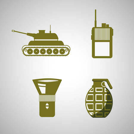 Military  icon concept with icon design, vector illustration 10 eps graphic.のイラスト素材