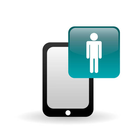 smartphone concept with icon design, vector illustration 10 eps graphic.のイラスト素材