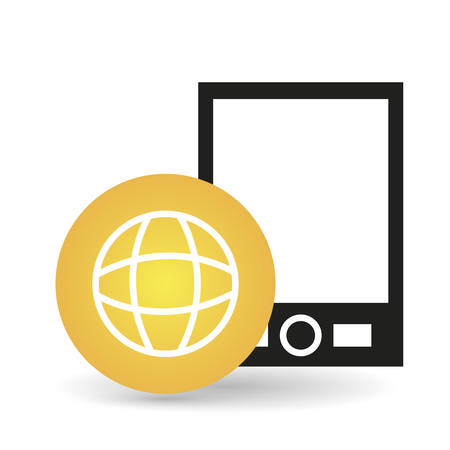 smartphone concept with icon design, vector illustration 10 eps graphic.のイラスト素材