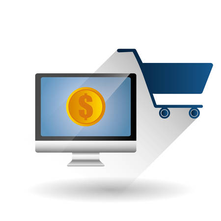 shopping concept with icon design, vector illustration 10 eps graphic.のイラスト素材