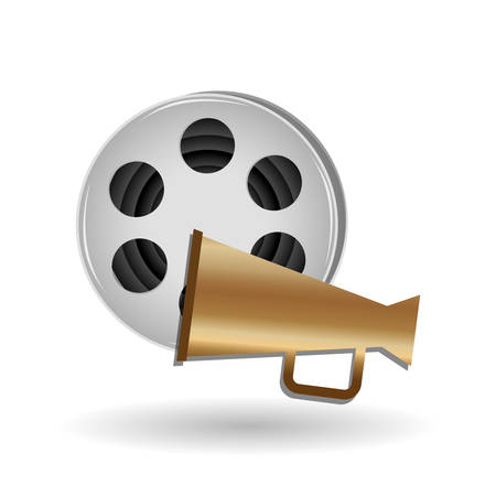 Movie concept with icon design, vector illustration 10 eps graphic.のイラスト素材