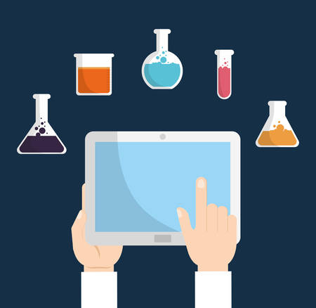 Data science concept with icon design, vector illustration 10 eps graphic.のイラスト素材