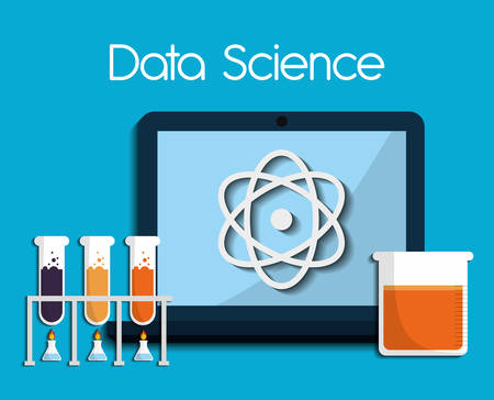 Data science concept with icon design, vector illustration 10 eps graphic.のイラスト素材