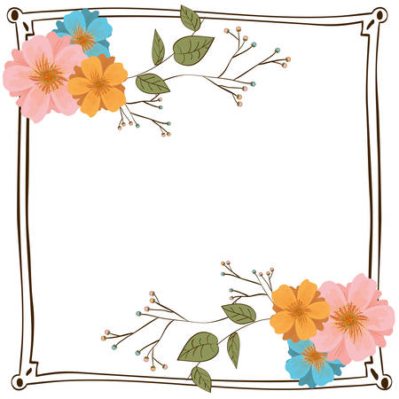 Floral concept with icon design, vector illustration 10 eps graphic.のイラスト素材