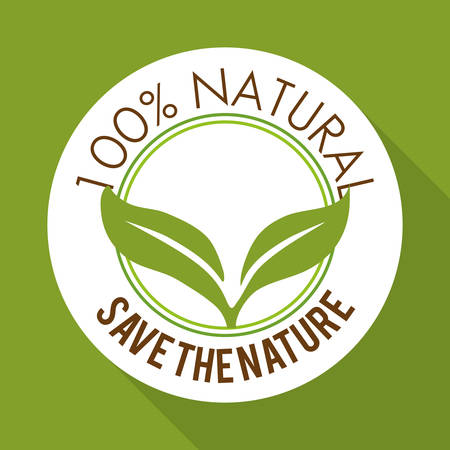 Natural product concept with icon design, vector illustration 10 eps graphic.のイラスト素材