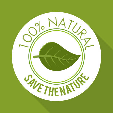 Natural product concept with icon design, vector illustration 10 eps graphic.のイラスト素材