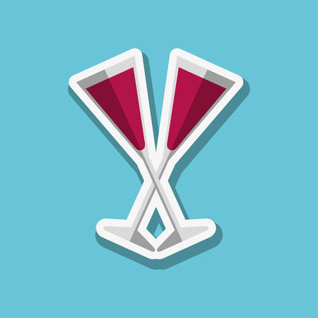 cocktail concept with icon design, vector illustration 10 eps graphic.のイラスト素材