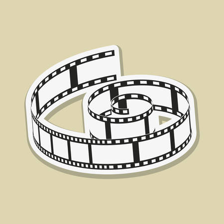 Movie concept with icon design, vector illustration 10 eps graphic.のイラスト素材