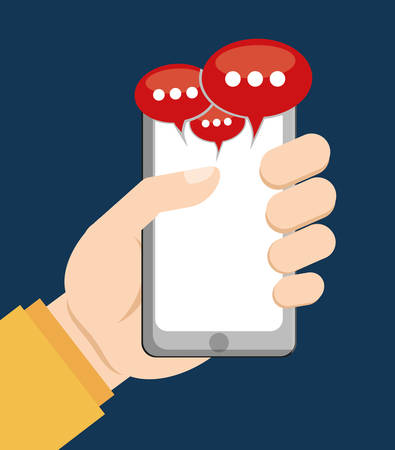 Chat concept with icon design, vector illustration 10 eps graphic.のイラスト素材