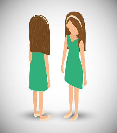 Isometric concept with people icon design, vector illustration 10 eps graphic.のイラスト素材