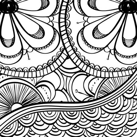 Black and white concept with draw icon design, vector illustration 10 eps graphic.のイラスト素材