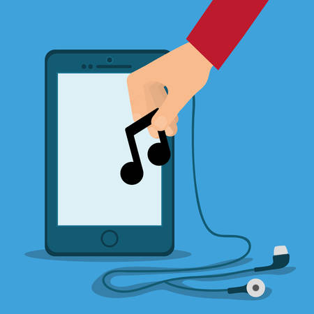 Music concept with icon design, vector illustration 10 eps graphic.のイラスト素材