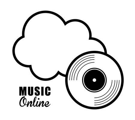 Music concept with icon design, vector illustration 10 eps graphic.のイラスト素材