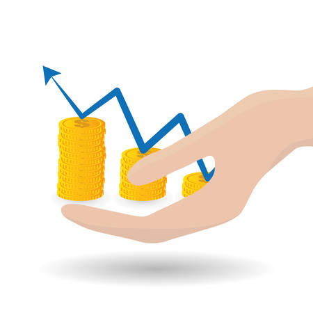 Money  concept with icon design, vector illustration 10 eps graphic.のイラスト素材
