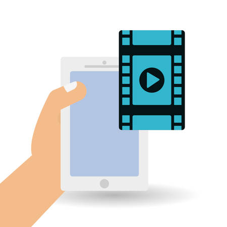 Movie concept with icon design, vector illustration 10 eps graphic.のイラスト素材