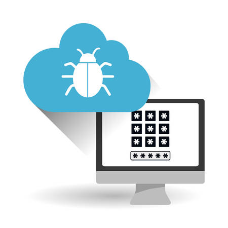 security system concept with icon design, vector illustration 10 eps graphic.のイラスト素材