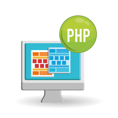 web development concept with icon design, vector illustration 10 eps graphic.のイラスト素材