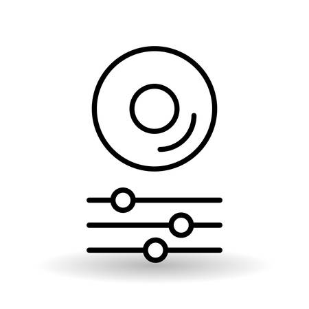 music concept with icon design, vector illustration 10 eps graphic.のイラスト素材