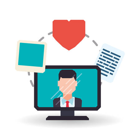 man concept with icon design, vector illustration 10 eps graphic.のイラスト素材