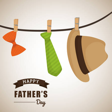 fathers day concept with icon design, vector illustration 10 eps graphic.のイラスト素材