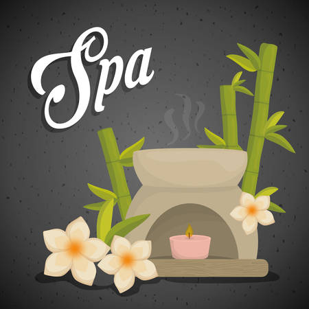 spa center concept with icon design, vector illustration 10 eps graphic.のイラスト素材