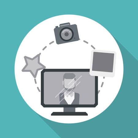man concept with icon design, vector illustration 10 eps graphic.のイラスト素材