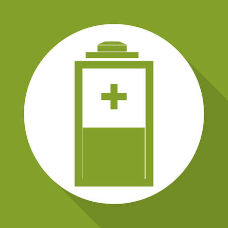Battery concept with icon design, vector illustration 10 eps graphic.のイラスト素材