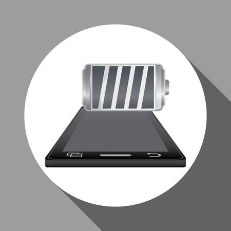 Battery concept with icon design, vector illustration 10 eps graphic.のイラスト素材