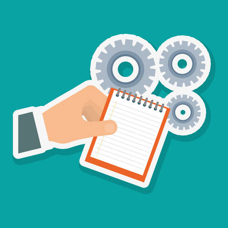 Solutions concept with icon design, vector illustration 10 eps graphic.のイラスト素材