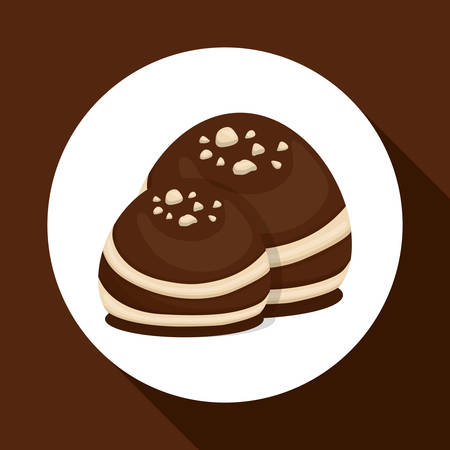 Chocolate concept with icon design, vector illustration 10 eps graphic.のイラスト素材