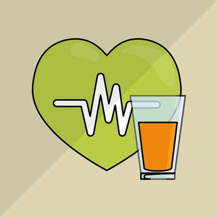 healthy lifestyle concept with icon design, vector illustration 10 eps graphic.のイラスト素材