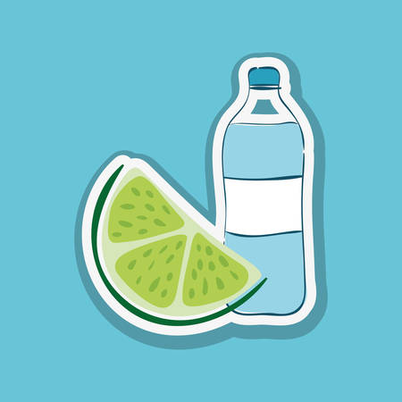 Healthy lifestyle concept with icon design, vector illustration 10 eps graphic.のイラスト素材