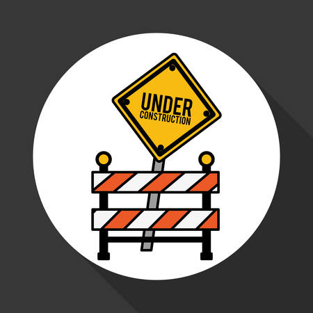 Under construction concept with icon design, vector illustration 10 eps graphic.のイラスト素材